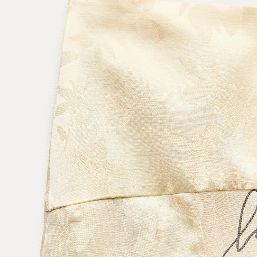 Zara limited edition patchwork midi skirt NWT - Picture 7 of 8